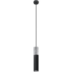 Sollux Lighting Borgio lampada sospesa 1x40 W nero-calcestruzzo SL.0650