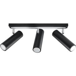 Sollux Lighting Direzione lampada da soffitto 3x6 W nero SL.0501