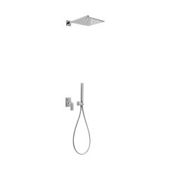 Tres Cuadro-Tres set doccia da incasso con soffione cromo 1.06.980