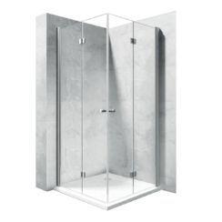 Rea Fold porta doccia 70 cm pieghevole cromo lucida/vetro trasparente REA-K7444
