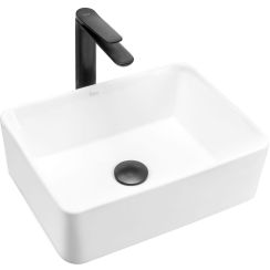 Rea Anita lavabo 41x31 cm rettangolare da appoggio bianco REA-U0952