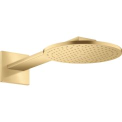 Axor ShowerSolutions soffione doccia con braccio 25x25 cm rotonda oro 35284250