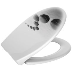 Duschy Stone Lux copriwater a discesa lenta bianco 805-19