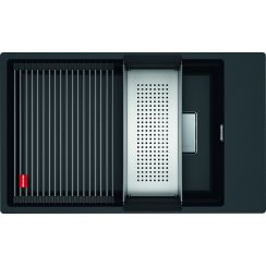 Franke Kanon lavello in granito 62x42 cm grigio/grafite/inox 125.0529.612