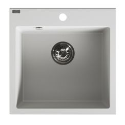 Laveo Alena lavello in granito 49x49 cm bianco SBA610T