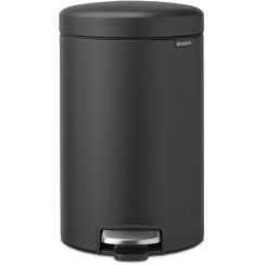 Brabantia NewIcon secchio della spazzatura 12 l nero-grigio 113802