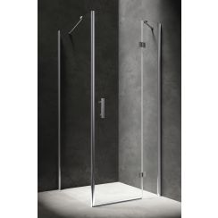 Omnires Manhattan box doccia 100x90 cm rettangolare cromo lucida/vetro trasparente MH9010CRTR
