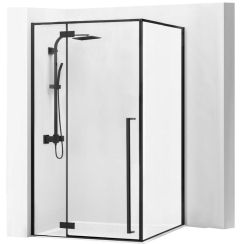 Rea Fargo box doccia 120x90 cm rettangolare nero semiopaca/vetro trasparente REA-K3214
