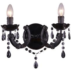 Zuma Line Magnolia lampada da parete 2x40 W nero RLB94016-2B