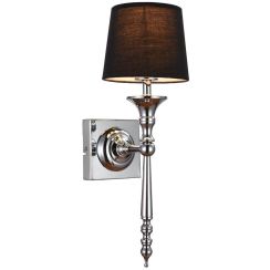 Zuma Line Cloe lampada da parete 1x60 W nero-cromo RLB94875-1