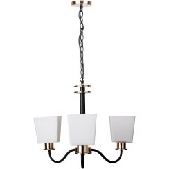Candellux Schubert lampada sospesa 3x60 W nero-oro 33-74232