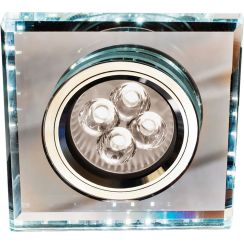 Candellux lampada da incasso 1x50 W cromo-trasparente 2226927