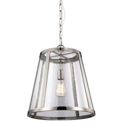 Elstead Lighting Harrow lampada sospesa 1x75 W nichel FE-HARROW-P-M