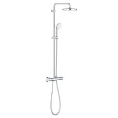 Grohe Bau set doccia a parete con termostato con soffione cromo 26699000