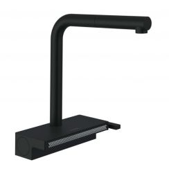 Hansgrohe Aquno Select M81 rubinetto da cucina verticale nero 73830670