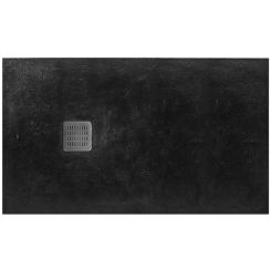 Roca Terran piatto doccia rettangolare 100x80 cm nero AP1013E832001400