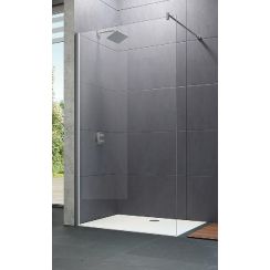 Huppe Design Pure 4-kąt parete doccia 100 cm argento lucida/vetro trasparente 8P1107.092.322