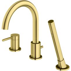 Kohlman Axel Gold rubinetto per vasca e doccia bordo vasca oro QB241AGD