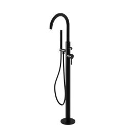 Kohlman Axel Black rubinetto per vasca e doccia a terra nero QF1165AB
