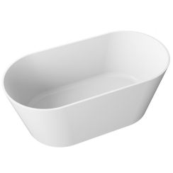 Polimat Ida vasca da bagno freestanding 150x75 cm ovale bianco 00301