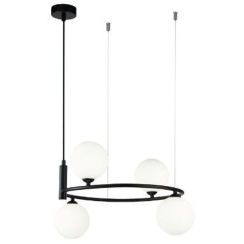 Maytoni Ring lampada sospesa 4x25 W nero MOD013PL-04B