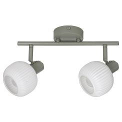 Rabalux Soraya lampada da soffitto 2x40 W bianco-grigio 3967