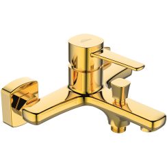 Invena Glamour rubinetto per vasca e doccia a parete oro BW-02-009