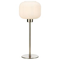 Markslöjd Sober lampada da tavolo 1x40 W bianco-acciaio 108121