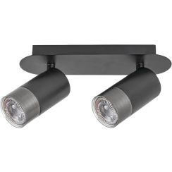 Rabalux Zircon lampada da soffitto 2x5 W nero-argento 5070