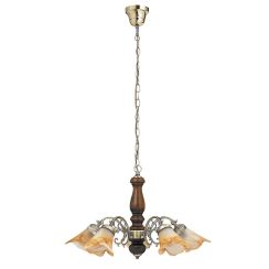 Rabalux Rustic 3 lampada sospesa 5x40 W ottone-marrone 7095