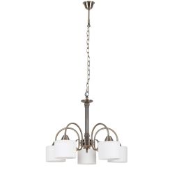 Rabalux Edith lampada sospesa 5x60 W bianco-ottone 7276