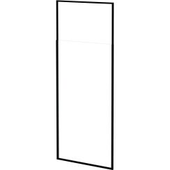 Besco Icon parete doccia walk-in 120 cm nero opaca/vetro trasparente IC-120-200C