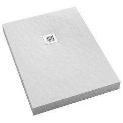 Schedpol piatto doccia rettangolare con sifone 100x80 cm bianco 3.3306/B/ST-M2