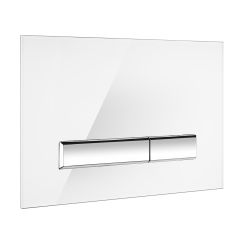 Oltens Torne placca di comando per WC bianco/cromo 57200010