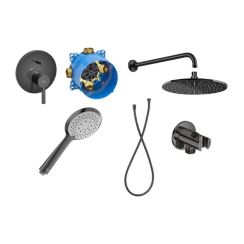Set soffione doccia Roca Rainsense A5B3950CN0, rubinetto per vasca e doccia Roca Naia Black A5A0B96CN0, A525869403, A5B1107CN0, A5B0250CN0, A5B5250CN0, A5B3850CN0