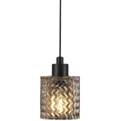 Nordlux Hollywood lampada sospesa 1x60 W nero-ambra 46483027