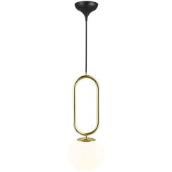 Nordlux Shapes lampada sospesa 1x15 W bianco-ottone 2120023035
