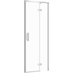 Cersanit Larga porta doccia 80 cm a battente cromo lucida/vetro trasparente S932-115