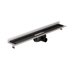 ACO ShowerDrain C Black odpływ liniowy 98,5 cm kołnierz przyścienny z rusztem Massive czarny 9010.91.18