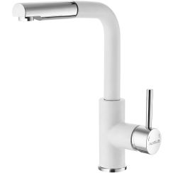 Alveus Siros rubinetto da cucina verticale bianco 1129046