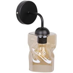 Candellux Felis lampada da parete 1x60 W nero-ambra 21-00163