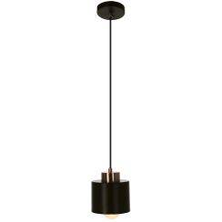 Candellux Olena lampada sospesa 1x60 W nero-rame 31-78421