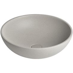 Sapho Turf lavabo 44x44 cm rotonda da appoggio marrone/beige AR437