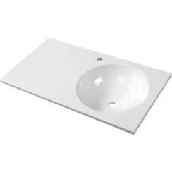 Sapho Juno lavabo 80x47 cm rettangolare a parete bianco JU081