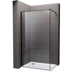 Hagser Hawisa parete doccia walk-in 120 cm nero opaca/vetro trasparente HGR70000022