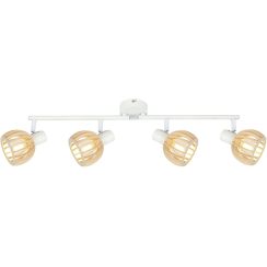 Candellux Atarri lampada da soffitto 4x25 W bianco-legno 94-68101