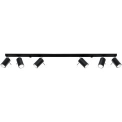 Sollux Lighting Ring lampada da soffitto 6x40 W nero SL.0334
