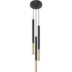 Sollux Lighting Mozaica lampada sospesa 3x40 W nero SL.0893