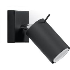 Sollux Lighting Ring lampada da parete 1x40 W nero SL.0091