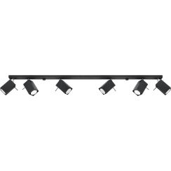 Sollux Lighting Merida lampada da soffitto 6x40 W nero SL.0460